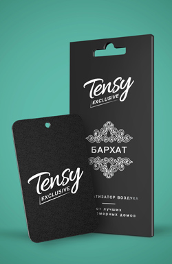 TA-25 Ароматизатор "Tensy" Картон (эксклюзив) БАРХАТ, упак(40шт)